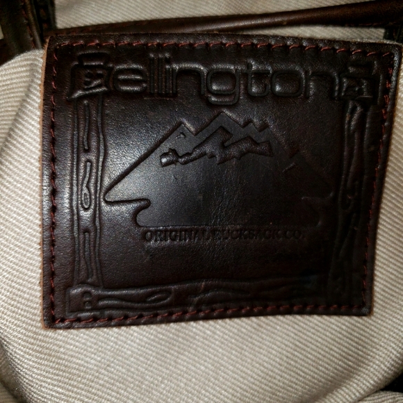 Ellington Colony Brown Leather Backpack Unisex - Picture 4 of 12